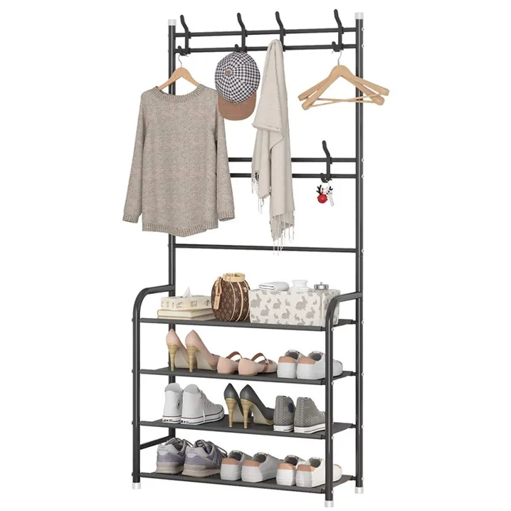 Shoe%20Rock%20Multifunctional%20Shoe%20Rack%20Organizer%20Simple%20Floor%20Coat%20Rack%20Shoe%20Hat%20Rack%204%20Layer%20-%20Image%202