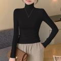 Tailor Stitch Turtle Neck Stretchy Full Sleeve High Neck For Women. 