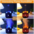 Volcano Humidifier Diffuser Water Drip 300ml  l with Calming volcano effect Night Light Auto-off. 