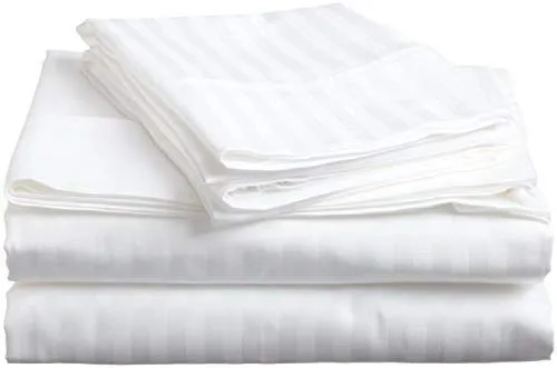 Single%203%20Pcs%20Set%20White%20Stripes%20Bedsheet%20Set%20With%20Pillow%20Cover%20And%20Quilt%20Cover%20Sirak%20Khol%20Sirak%20Cover%20Mix%20Cotton%20Single%20Bed%203%20Pcs%20Sets%20-%20Image%202