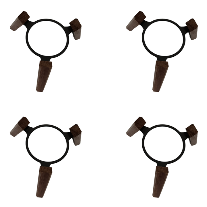 Wurrpopy-4X for Mini Bracket Audio Bracket Accessories Wood Base Multifunctional Desktop Anti-Slip Bracket