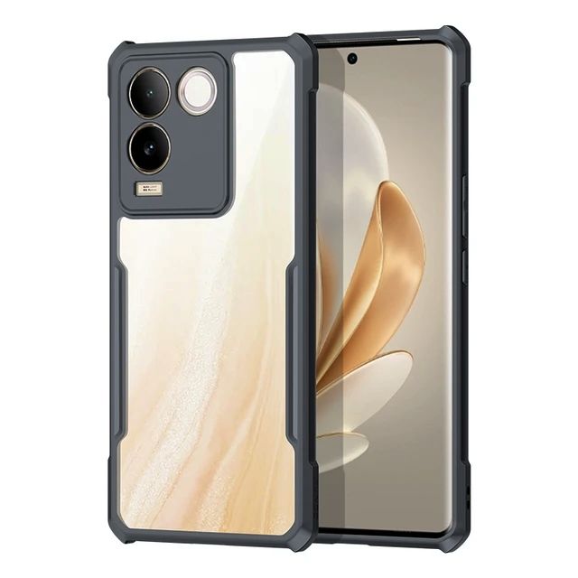 Vivo T2 Pro / iQOO Z7 Pro (Same Size)  Clear Transparent With Bumper Cover Case -Non Yellowing