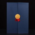 Graduation A4 Award Certificate Holder Three-fold Page Paper Envelope Document Folder Gilding Process Exquisite Diploma Cover. 