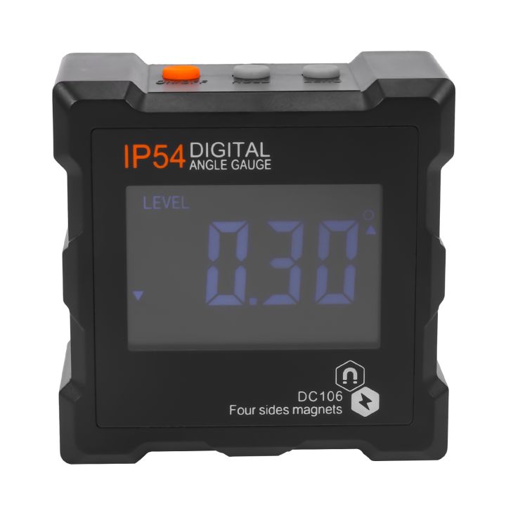 4 x 90 Degrees(0-360 Degrees)Digital Electronic Magnetic Angle Gauge Backlight Digital Level Box Protractor Bevel Gauge