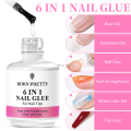 Mini Born BORN PRETTY 6 IN 1 Nail Glue Gel 15ML for Acrylic Nails Soak off Base Gel Top Coat UV Extension Nail Gel False Nail Tips Gel. 