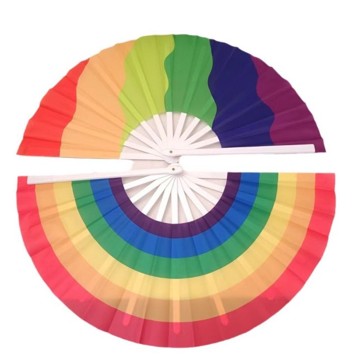 Art%20Craft%20Gift%20Gradient%20Colorful%20Rainbow%20Handheld%20Fan%20Cooling%20Portable%20Folding%20Dance%20Fan%20Easily%20Opened%20Tear-resistant%20Chinese%20Kung%20Fu%20Fan%20Party%20Festival%20-%20Image%208