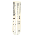 Multi-Functional Sock Ruler for Knitting Wooden Sock Knitting Needle Gauge, Oval Rectangle Yarn Wrap Guide Board Easy Install Easy to Use. 
