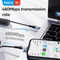 ROCK 20W PD Type C Cable To Lightning. 