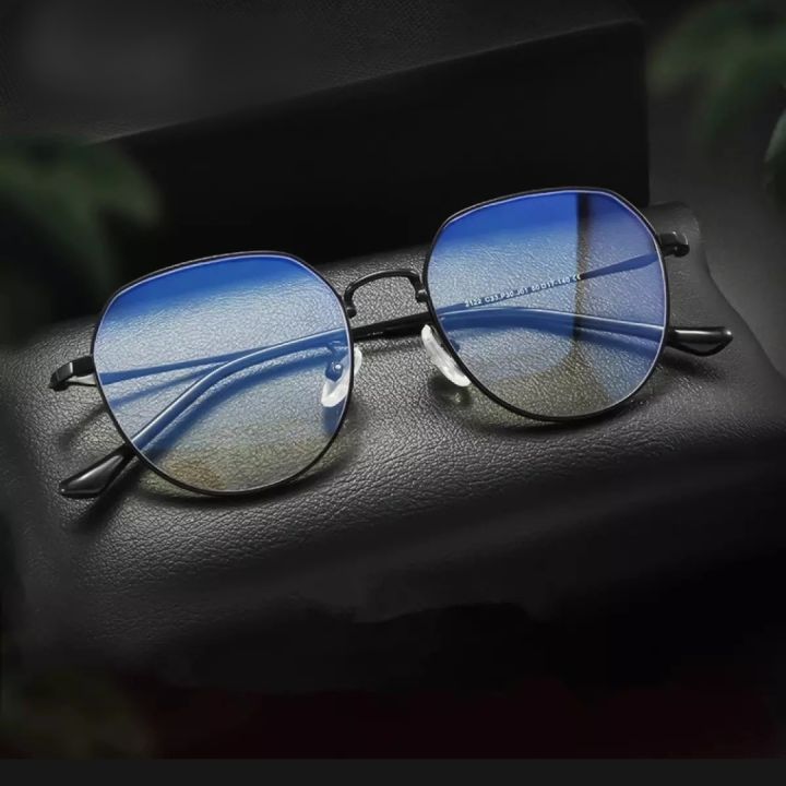 Zoo Shades Adult Anti Light Block Ray Cut Glasses | Black Frame Classic Design Eye Protection Prescription Glass