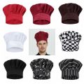 Catering Services Accessories Adjustable Mushroom Caps Washable Durable Chef Cap White Resuable Cook Hats Restaurant. 