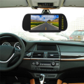 7 Inch Car LCD Mirror Monitor Parking Screen 2 AV Input Auto Display Assist for Rear View Reversing Camera, Easy to Use. 