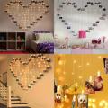 92 LED Heart Shape Photo Clips Curtain String, Décor And Decoration For Bedroom Birthday Wedding Photos. 