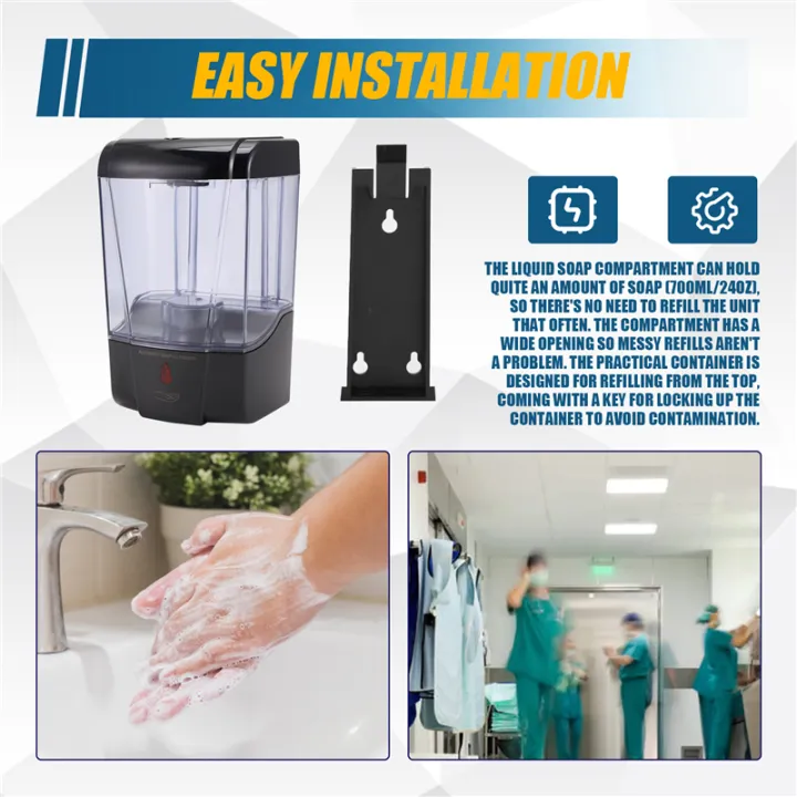 Automatic%20Soap%20Dispenser,%20Touchless%20Infrared%20Motion%20Sensor,%20700Ml%20Wall%20Mount%20Hand%20Free%20for%20Bathroom%20Kitchen%20Hotel%20-%20Image%207