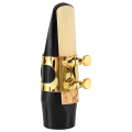 Alto Sax Saxophone Mouthpiece Plastic with Cap Metal Buckle Reed Mouthpiece Patches Pads Cushions. 
