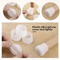 16 PCS Silicone Chair Leg Caps Non-slip Furniture Anti Vibration Feet Pads. 