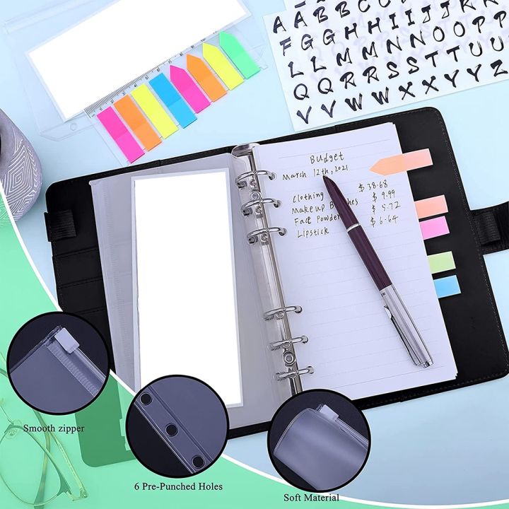 A6%20Binder%20Cover%206-Ring%20Budget%20Planner%20with%20A6%20Binder%20Pockets%20Refill%20Paper%20Letter%20Stickers%20for%20Money%20Saving%20Organizer%20A%20-%20Image%204