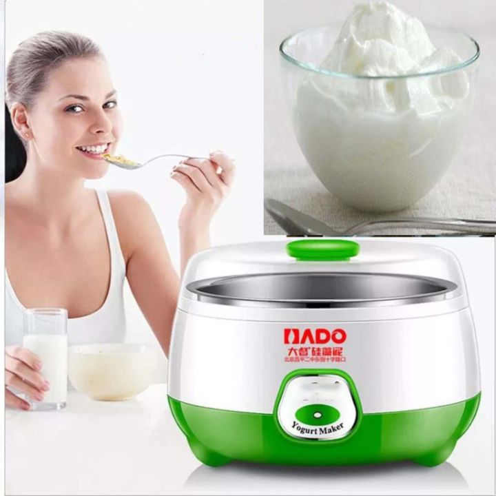 1L Dahi Maker Yogurt Culture Machine – Plastic & Stainless Steel, Automatic Yogurt Maker