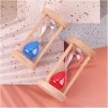 BAN SOUVENIOR 10 Minute Big Size Hourglass Sand Timer Sand Clock 10 Minutes Sand Hourglass Timer with Wood Sand for Games Classroom Home Desk White. 