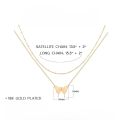 Double Layer Butterfly Necklace - Elegant Clavicle Chain for Women | Simple Temperament & Fresh Accessories | Perfect Gift for Girlfriend. 
