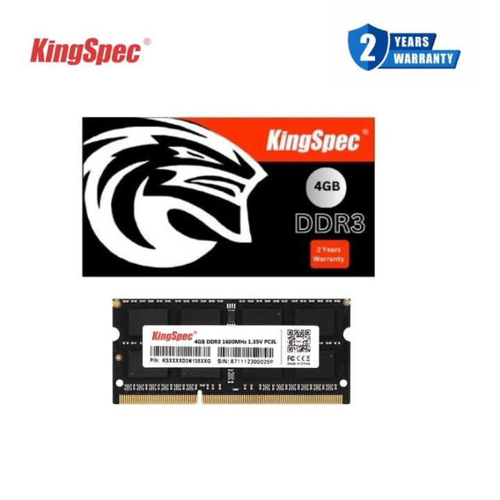 Kingspec DDR3 PC3L 4GB 1600MHz Laptop RAM With 2 Years Warranty