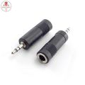 Stereo Converter Audio Jack Adapter for Audio Headphones&Microphone -6.3mm 1/4 female to 3.5mm 1/8 male. 
