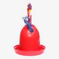 Red Auto Drinker For Poultry Farm. 
