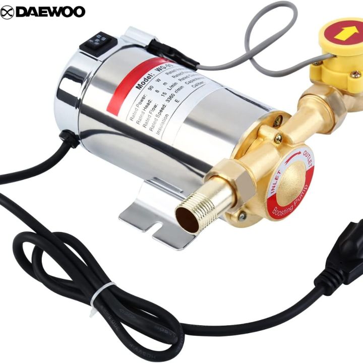 Daewoo Automatic Booster Pump | Inline Circulation Pump | Water Circulation Pump | Water Pump | 100 Watts