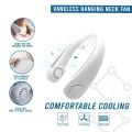 Portable Vaneless Hanging USB Rechargeable Neck Fan Coolfan. 