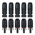 20 Pairs MC4 Male/Female Solar Panel Cable Connectors with Spanner Assembly Tool for PV System. 