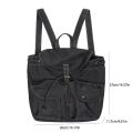 Casual Large Capacity Denim Backpack Canvas Vintage Shoulder Bag Versatile Fashion Travel Bag Student. 