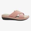 Light Pink Color Flat Sandals For Women. 