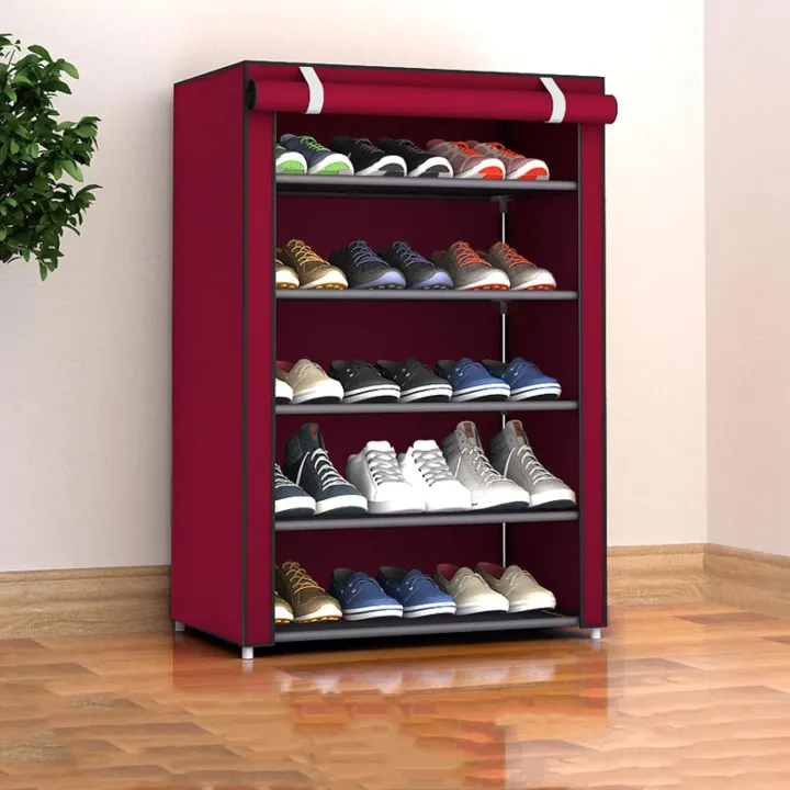 5%20Layer%20Shoe%20Rack%20Portable%20Foldable%20Cloth%20Shoe%20Rack%20-%20Image%202