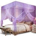 4 Corner Mosquito Net Bed | Embroidered Mosquito Net With Stand  | Raja Jhul. 