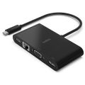 Belkin Adapter - USB-C 5-in-1 GBE + HDMI +  VGA + USB-A + PD 100W - BLK. 