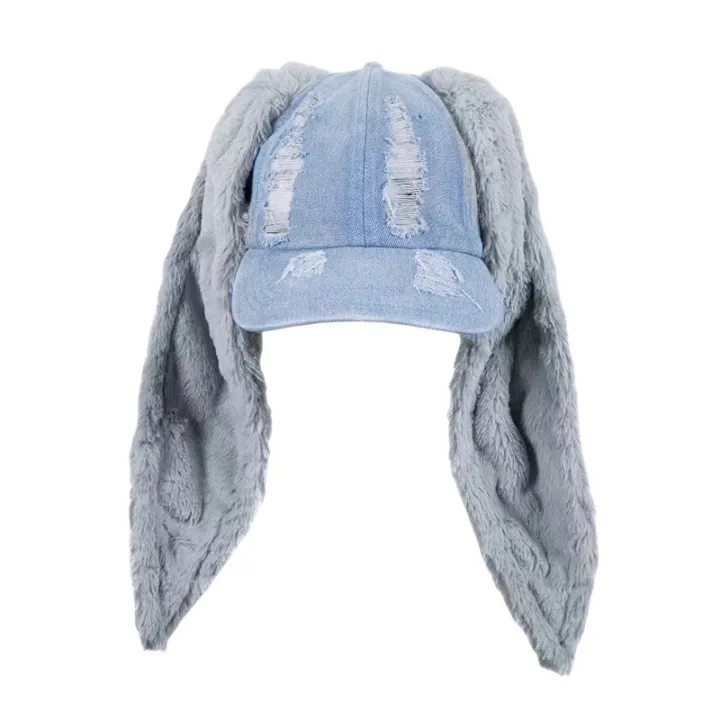 Y2k%20Hats%20New%20Jeans%20Bunny%20Ears%20Hats%20Kpop%20Outfits%20For%20Women%20Baseball%20Cap%20Hip-hop%20Beanies%20Grunge%20Girl%20Caps%20ZHANGNA%20-%20Image%205