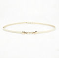 Versatile Women's Thin Belt with Buckle, Fashionable Accessory for Dresses and Shirts, Waist-Cinching Pearl Belt with a High-End Feel. 