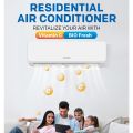 Skyworth 1 ton DC Inverter Wall Mounted Air Conditioner | SMVH12B2A3NM-WiFi. 