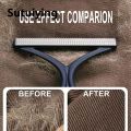 Sutuiying transparent bag Silicone Double Sided Pet Hair Remover Lint Remover Clean Tool Shaver Sweater Cleaner Fabric Shaver Scraper for Clothes Carpet. 