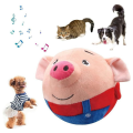 Electronic Pet Dog Toy Ball Pet Bouncing Jump Balls Talking Interactive Dog Plush Doll Toys C. 