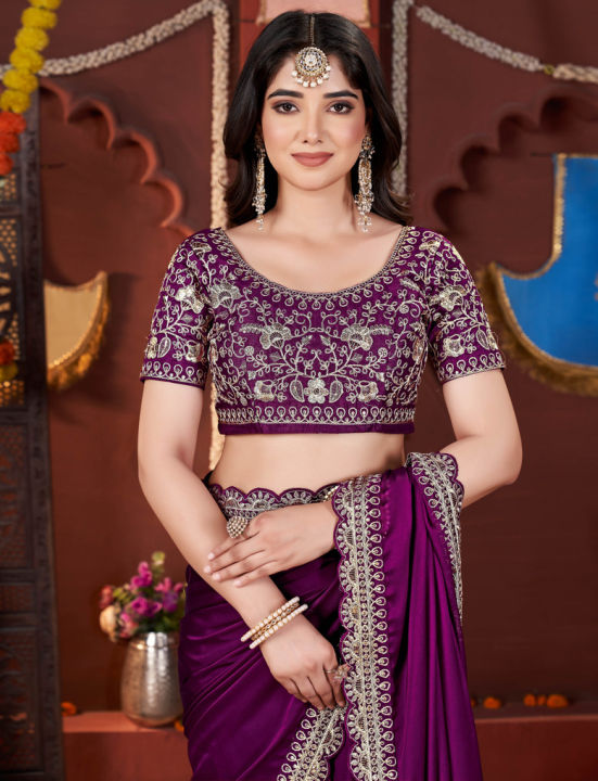 Embroidered%20Banarasi%20Pure%20Silk,%20Art%20Silk%20Saree%20For%20Women%20-%20Image%206