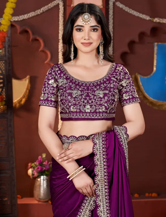 Embroidered%20Banarasi%20Pure%20Silk,%20Art%20Silk%20Saree%20For%20Women%20-%20Image%206