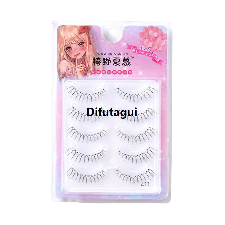 Difutagui%20High%20Quality%205%20Pairs%20V-shaped%20Natural%20False%20Eyelashes%20Transparent%20Stem%20Portable%203D%20Korean%20Manga%20Eyelashes%20Eye%20Makeup%20Eyelashes%20Supplies%20Wholesale%20-%20Image%207