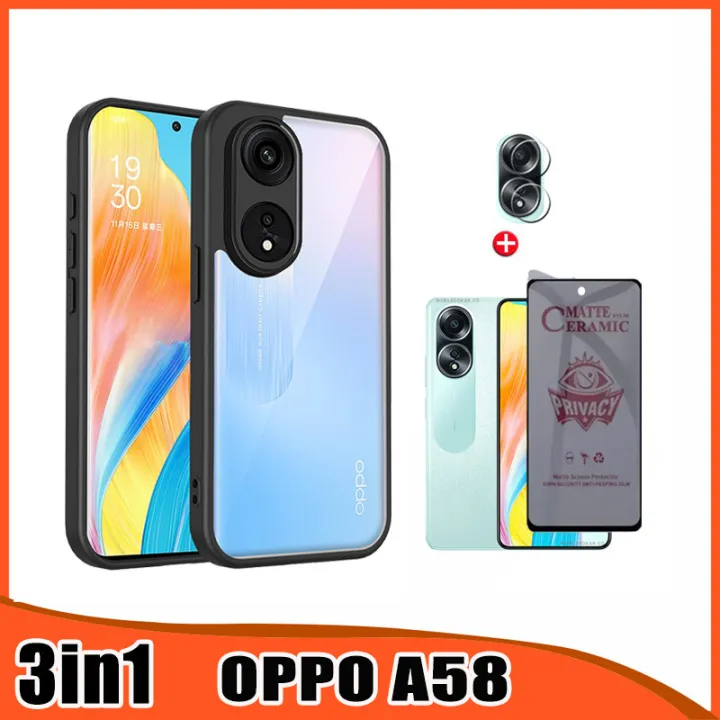 3%20In1%20Oppo%20A58%20Anti%20Blue%20Screen%20Protector%20film+%20Lens%20Film%20For%20OPPO%20A38%20A78%20A18%20Frosted%20Anti-fall%20Mobile%20Phone%20Case%20-%20Image%204