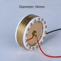 34 mm Diameter Microphone Large Diaphragm Cartridge Core Capsule for Studio Recording Condenser Mic. 