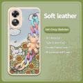 Waterproof Skin feel silicone Phone Case For OPPO A17/A17K Skin-friendly feel soft case Phone lens protection cute. 