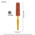 Wenefang Natural Wooden Bristle Hair Round Brush Hair Roller Brush Hairdressing Portable Anti Static Professional Barber Hair Comb Styling Tools. 