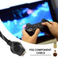 Suitable for PS2/ Component Cable 1.8M High Resolution Game Cable. 
