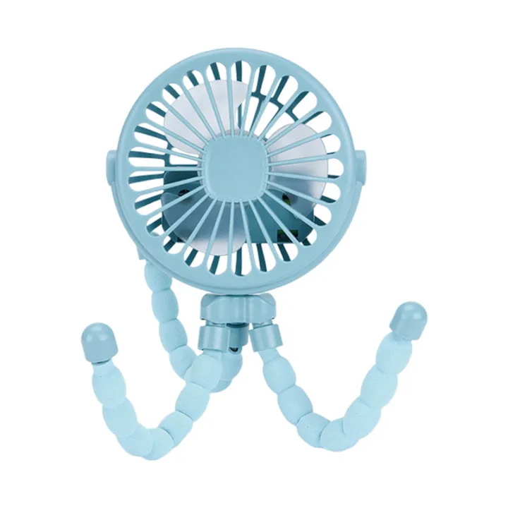 JAERBEE%20Pink%20Portable%20USB%20Rechargeable%20Silent%20Mini%20Fan%203%20Speed%20Adjustable%20with%20Lighting%20Function%20for%20Car%20Seat%20Stroller%20-%20Image%202