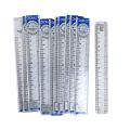 DOMS M Tech 20cm Transparent Broad Scale | Pack Of 10. 