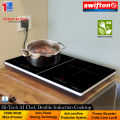 Swifton Double 2 Induction Cooktop Anti Overflow Protection 9 Cooking Power level Power Booster Child Lock Timer SN-i25DH. 
